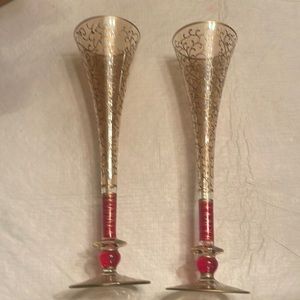 Set of 2 Champagne flutes
